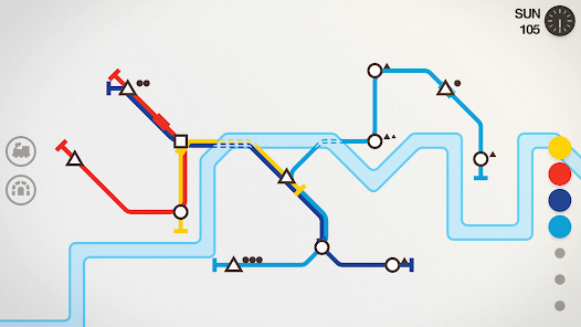 Mini Metro mobile gameplay